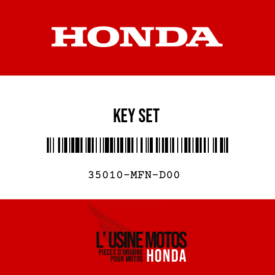 image de 35010-MFN-D00 KEY SET