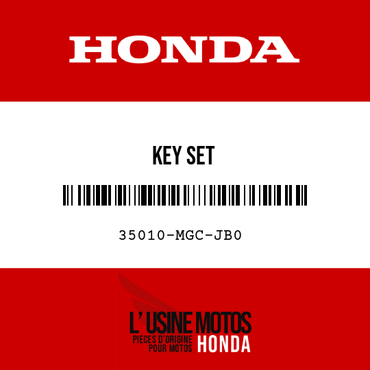 image de 35010-MGC-JB0 KEY SET