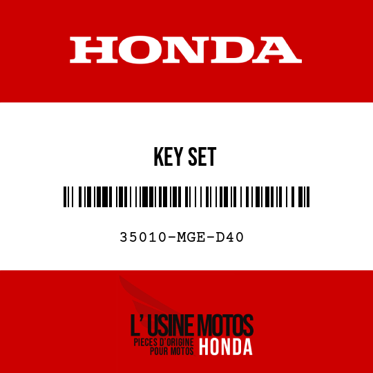 image de 35010-MGE-D40 KEY SET