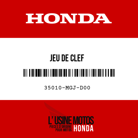image de 35010-MGJ-D00 JEU DE CLEF