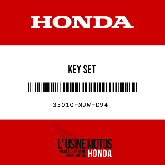image de 35010-MJW-D94 KEY SET