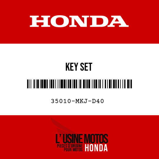image de 35010-MKJ-D40 KEY SET