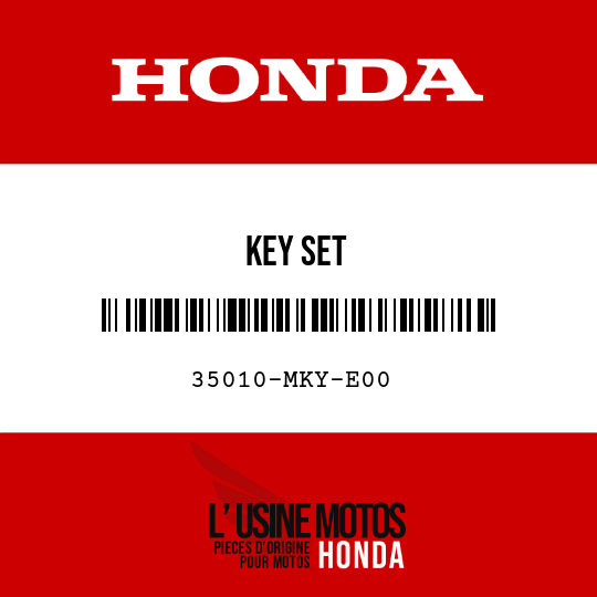 image de 35010-MKY-E00 KEY SET