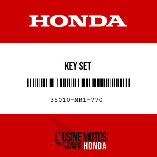 image de 35010-MR1-770 KEY SET