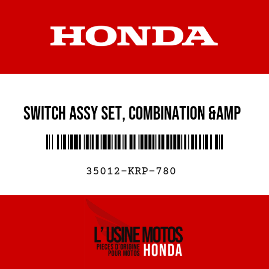 image de 35012-KRP-780 SWITCH ASSY SET, COMBINATION &amp LOCK
