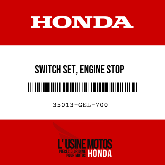 image de 35013-GEL-700 SWITCH SET, ENGINE STOP