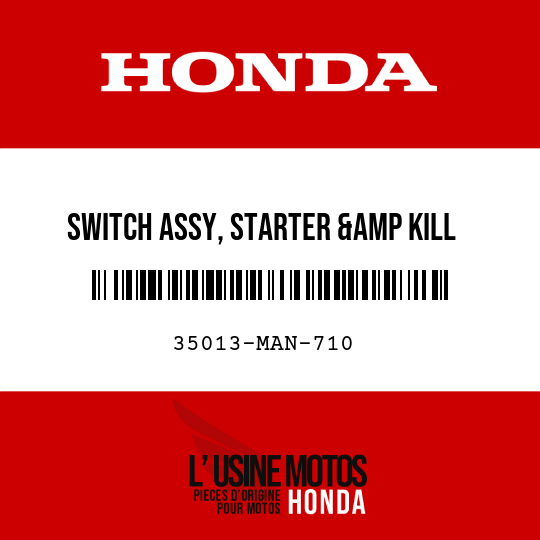 image de 35013-MAN-710 SWITCH ASSY, STARTER &amp KILL