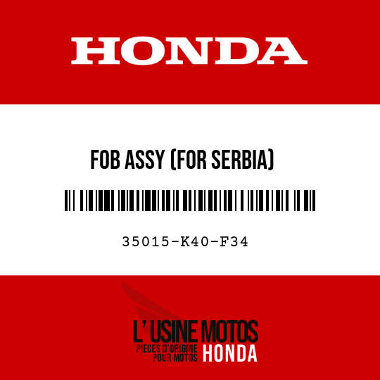 image de 35015-K40-F34 FOB ASSY (FOR SERBIA)