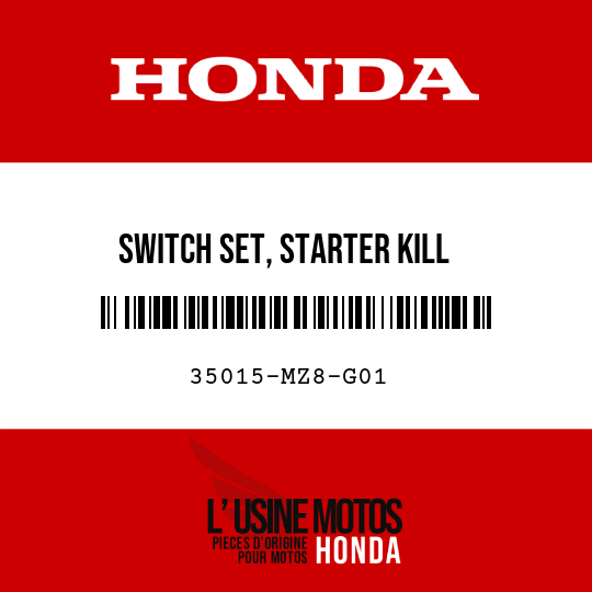 image de 35015-MZ8-G01 SWITCH SET, STARTER KILL