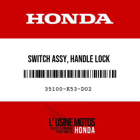 image de 35100-K53-D02 SWITCH ASSY, HANDLE LOCK