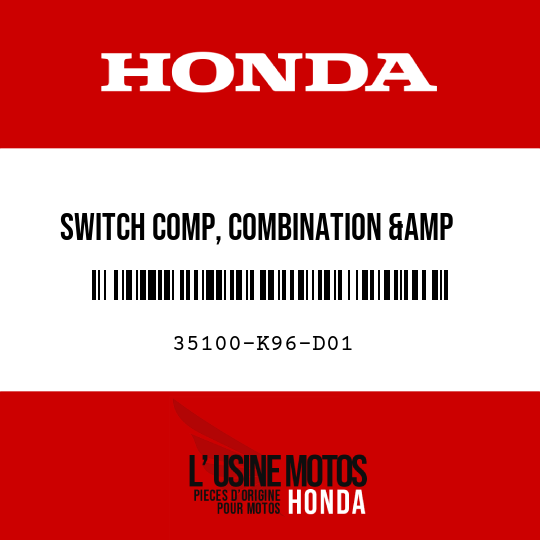 image de 35100-K96-D01 SWITCH COMP, COMBINATION &amp   LOCK