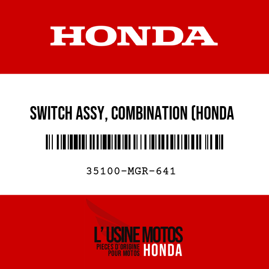 image de 35100-MGR-641 SWITCH ASSY, COMBINATION (HONDA LOCK)