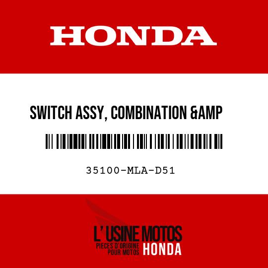 image de 35100-MLA-D51 SWITCH ASSY, COMBINATION &amp   OPENER