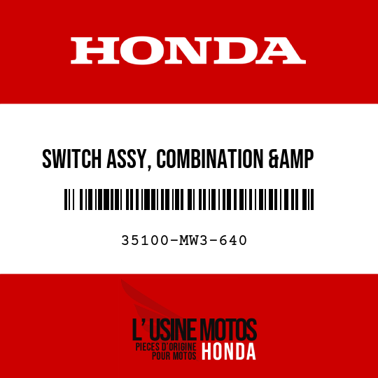 image de 35100-MW3-640 SWITCH ASSY, COMBINATION &amp   LOCK