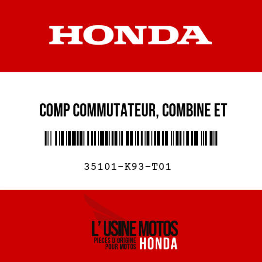 image de 35101-K93-T01 COMP COMMUTATEUR, COMBINE ET VERROUILLAGE