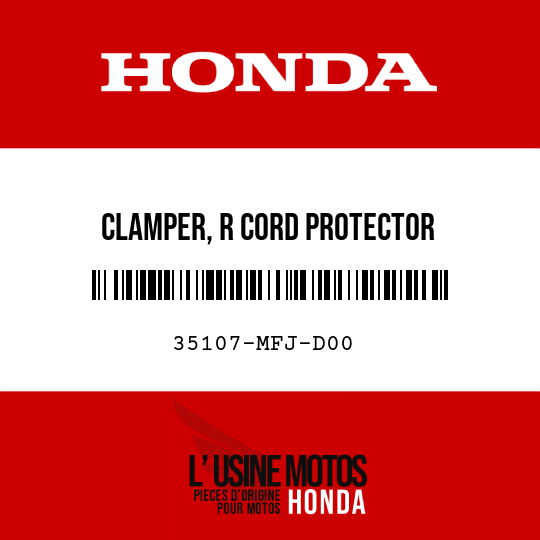 image de 35107-MFJ-D00 CLAMPER, R CORD PROTECTOR