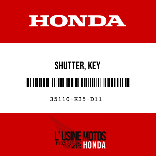 image de 35110-K35-D11 SHUTTER, KEY