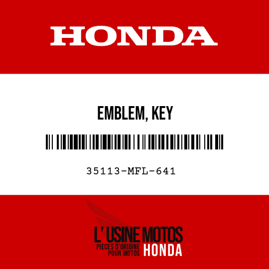 image de 35113-MFL-641 EMBLEM, KEY