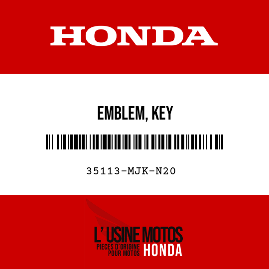 image de 35113-MJK-N20 EMBLEM, KEY