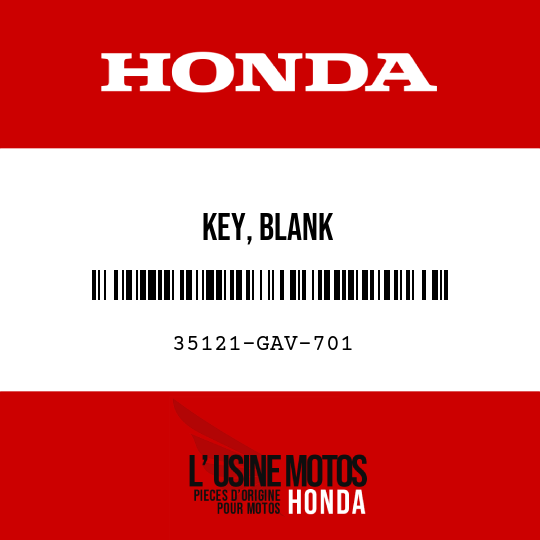 image de 35121-GAV-701 KEY, BLANK