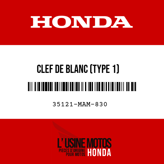 image de 35121-MAM-830 CLEF DE BLANC (TYPE 1)