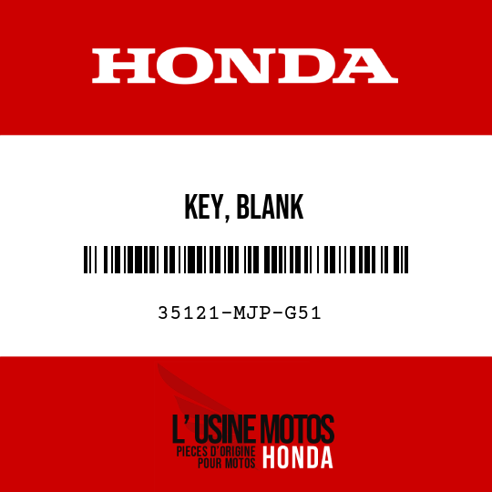 image de 35121-MJP-G51 KEY, BLANK