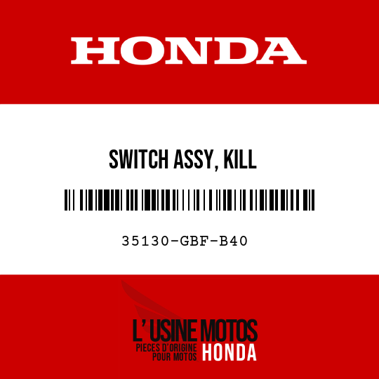 image de 35130-GBF-B40 SWITCH ASSY, KILL