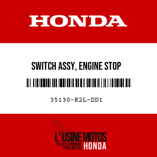 image de 35130-K2L-DD1 SWITCH ASSY, ENGINE STOP