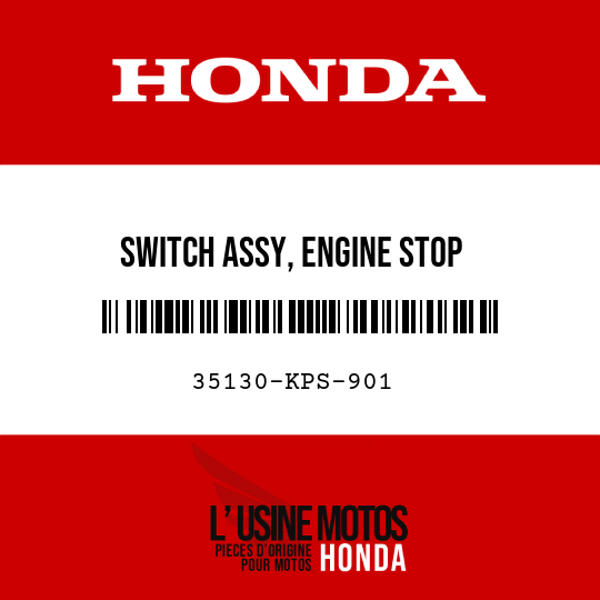 image de 35130-KPS-901 SWITCH ASSY, ENGINE STOP