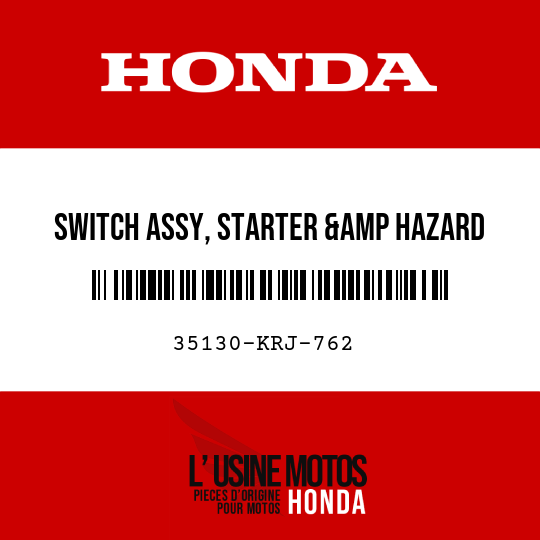 image de 35130-KRJ-762 SWITCH ASSY, STARTER &amp HAZARD