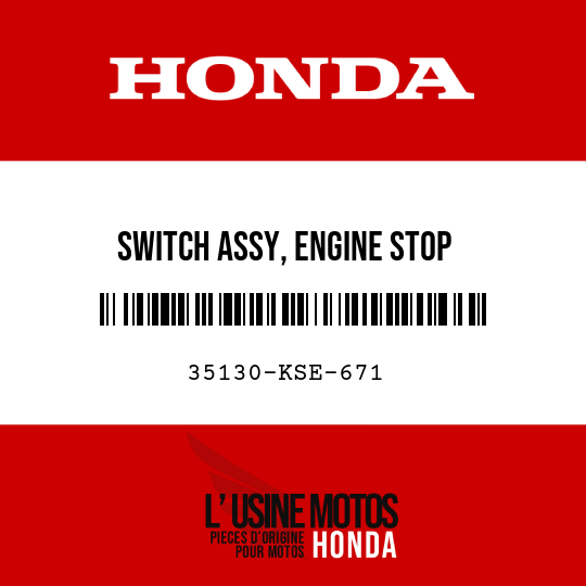 image de 35130-KSE-671 SWITCH ASSY, ENGINE STOP