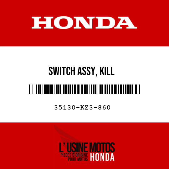 image de 35130-KZ3-860 SWITCH ASSY, KILL