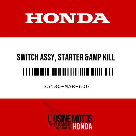 image de 35130-MAE-600 SWITCH ASSY, STARTER &amp KILL