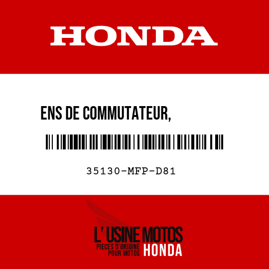 image de 35130-MFP-D81 ENS DE COMMUTATEUR,          DEMARREUR ET ARRET MOTEUR