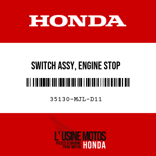 image de 35130-MJL-D11 SWITCH ASSY, ENGINE STOP