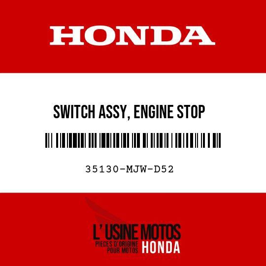 image de 35130-MJW-D52 SWITCH ASSY, ENGINE STOP