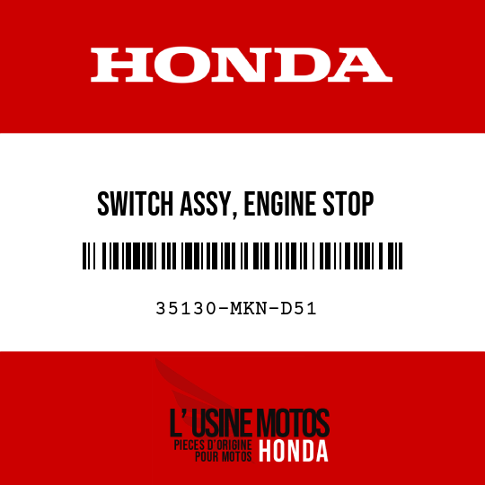 image de 35130-MKN-D51 SWITCH ASSY, ENGINE STOP