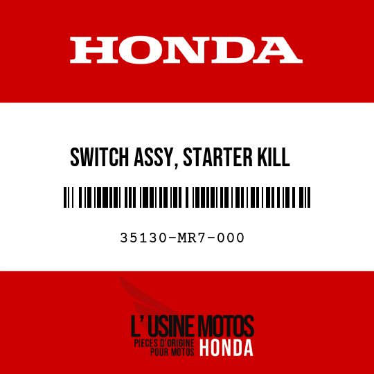 image de 35130-MR7-000 SWITCH ASSY, STARTER KILL