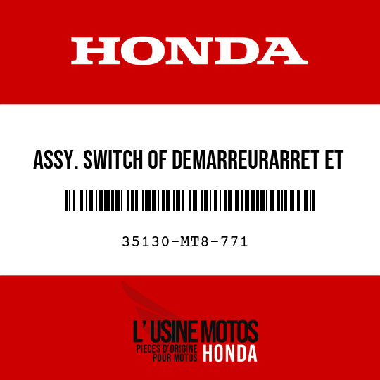 image de 35130-MT8-771 ASSY. SWITCH OF DEMARREURARRET ET CRUISE