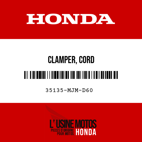 image de 35135-MJM-D60 CLAMPER, CORD