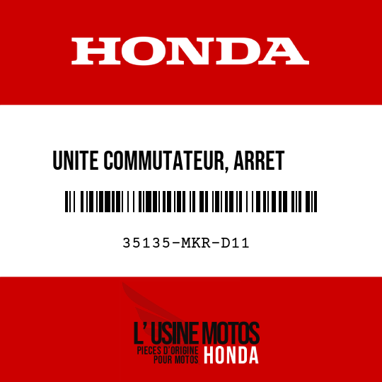 image de 35135-MKR-D11 UNITE COMMUTATEUR, ARRET      MOTEUR ET DEMARREUR