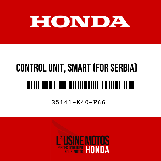 image de 35141-K40-F66 CONTROL UNIT, SMART (FOR SERBIA)
