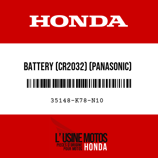 image de 35148-K78-N10 BATTERY (CR2032) (PANASONIC)
