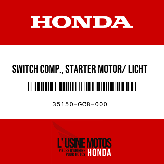 image de 35150-GC8-000 SWITCH COMP., STARTER MOTOR/ LICHT