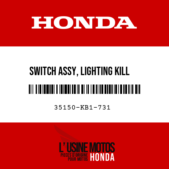 image de 35150-KB1-731 SWITCH ASSY, LIGHTING KILL