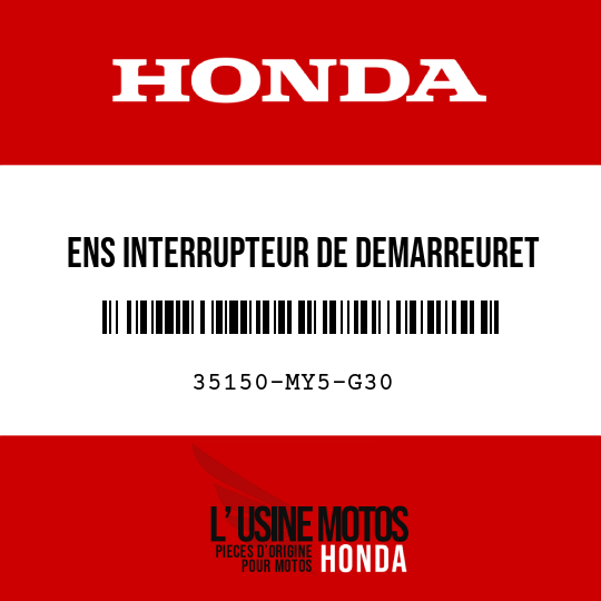 image de 35150-MY5-G30 ENS INTERRUPTEUR DE DEMARREURET ARRET