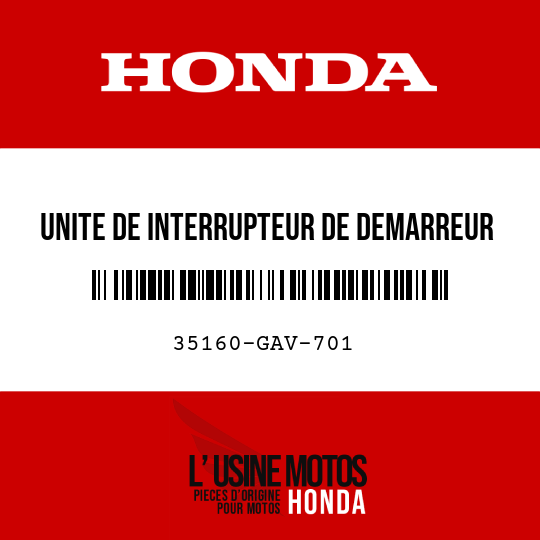 image de 35160-GAV-701 UNITE DE INTERRUPTEUR DE DEMARREUR