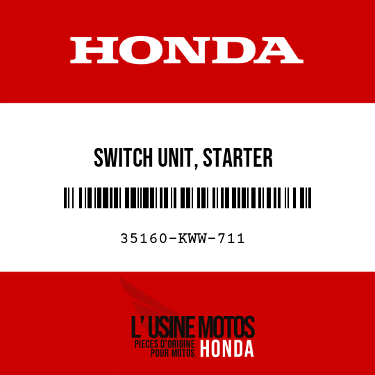 image de 35160-KWW-711 SWITCH UNIT, STARTER