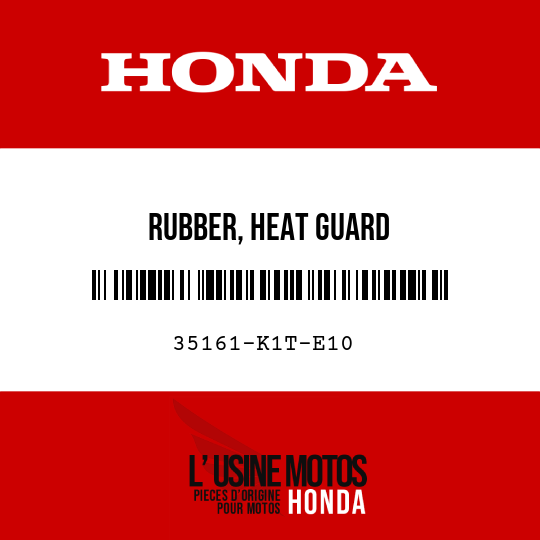 image de 35161-K1T-E10 RUBBER, HEAT GUARD
