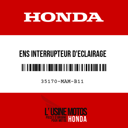 image de 35170-MAM-B11 ENS INTERRUPTEUR D'ECLAIRAGE
